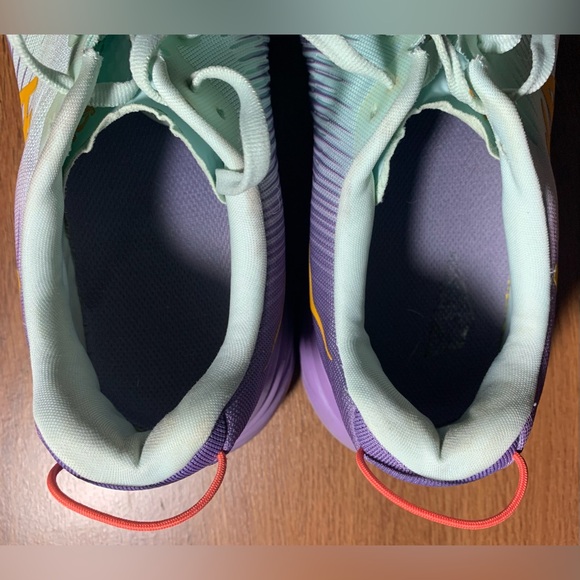 Hoka Rincon 3 Women’s Size 7.5B mint/purple/orange - Picture 7 of 11